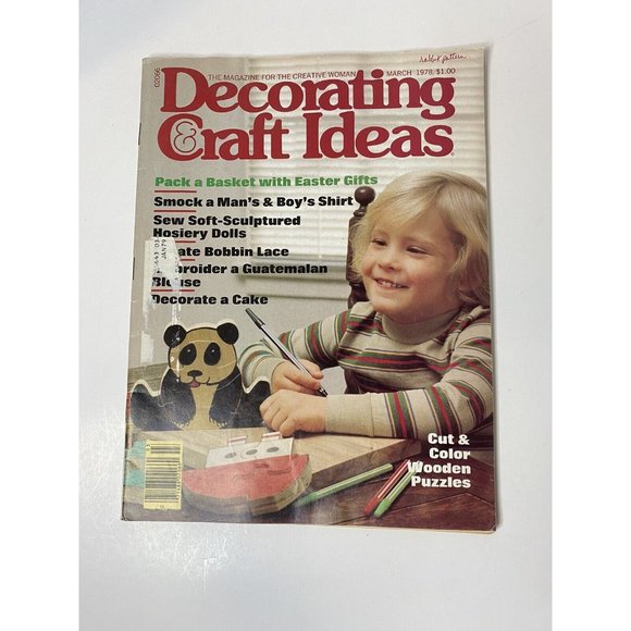DECORATING & CRAFT IDEAS Magazine Vintage Issue From March 1978 with Patterns - Picture 1 of 5